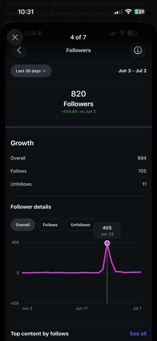 Instagram follower growth analytics